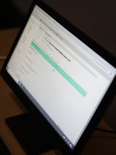 Close-up overhead shot of a payment execution screen mid-transaction, settlement corridor data visible, hard cool studio light casting sharp shadows on the monitor bezel, dark background