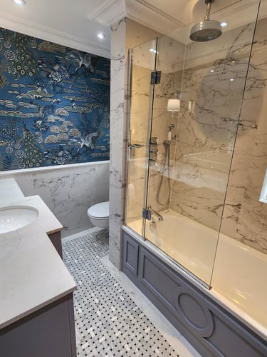 Luxury bathroom renovation in Dartford by MDG Maintenance