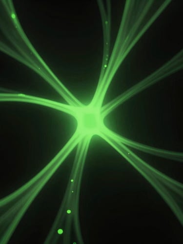 Extreme close-up of a dark, high-contrast WebGL fluid simulation with neon green highlights, dramatic screen glow, deep black negative space, portrait orientation