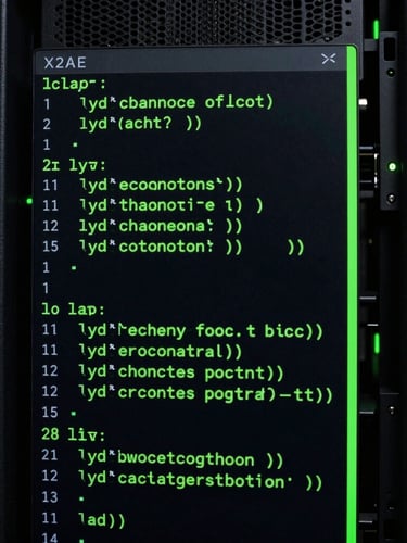 High-contrast terminal interface displaying clean YAML configuration code, neon green syntax highlighting on deep black background, moody tech photography