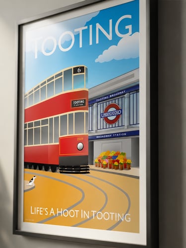 Vintage Tooting poster