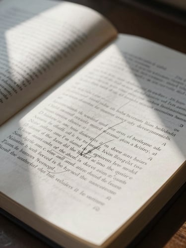 Close-up detail of manuscript pages with reviewer handwritten margin notes and correction marks under north-facing window light, high contrast on white paper, no faces, editorial review atmosphere
