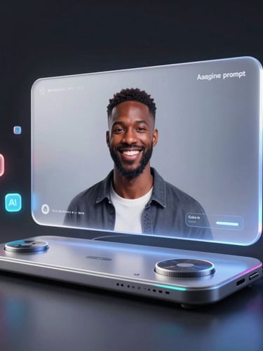 Close-up overhead shot of a dark monitor displaying a Figma design layout and analytics dashboard side by side, cool studio strobe lighting from upper left, cyan data lines glowing on the screen, minimal dark desk surface visible at frame edges