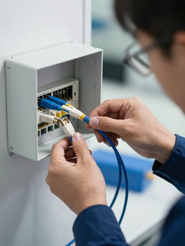 FTTH fiber broadband installation and network maintenance services
