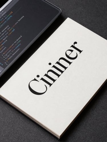Orthogonal flat-lay screenshot of clean CSS grid code next to a minimalist typography layout, sharp studio lighting, high contrast, charcoal and warm-white palette.
