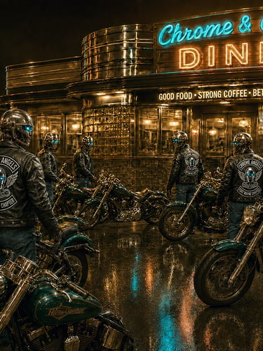 Chrome Angels nighttime ride