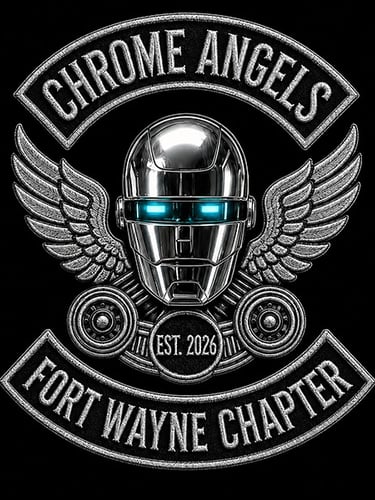 Chrome Angels Black and Chrome logo