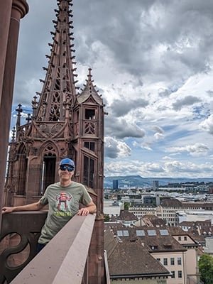 Talbotics t-shirt in Switzerland.