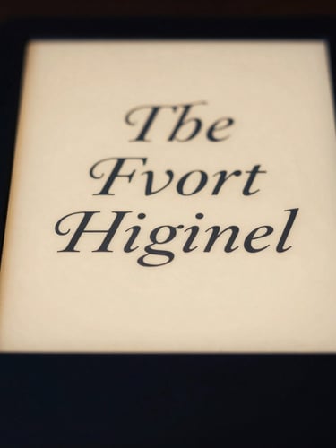 Macro shot of a modern e-reader displaying elegant serif typography, soft golden backlighting, deep navy and gold tones, 35mm