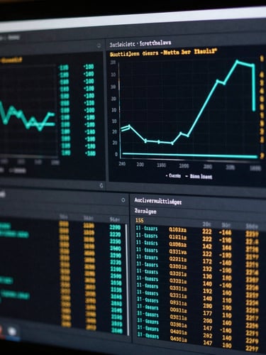 A dark-mode terminal screen displaying high-contrast cyan and amber telemetry charts, node execution speeds, and active multi-agent pipeline logs.
