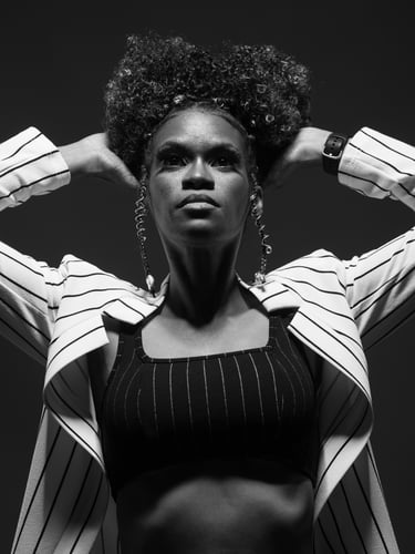 headshot of Danielle “Bird” Boone / restorative coach and word alchemist portrait