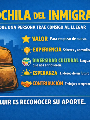 La mochila del inmigrante