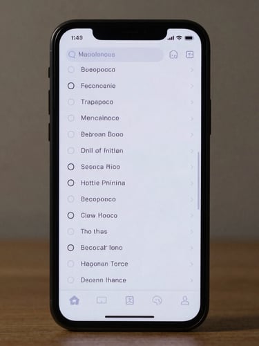 Crisp front-facing orthographic render of a minimalist Android phone showing an offline Markdown editor interface with monospace typography and clean wireframe borders.