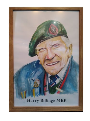Harry Billinge oil portrait