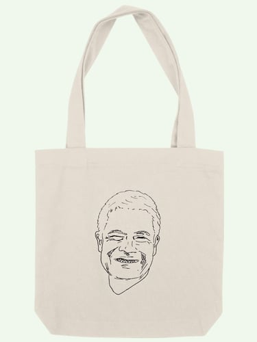 totebag épais écoresponsable personnalisé avec portrait stylisé simple