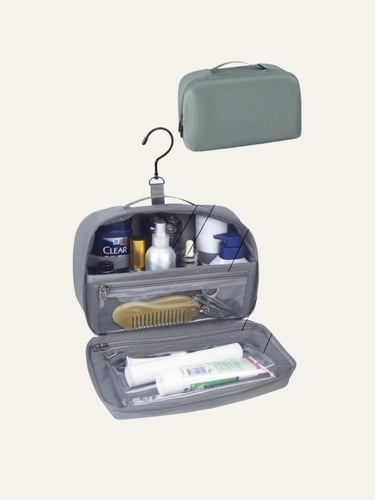 Picture of Cumbanho Hanging Toiletry Bag for Men Graphite Grey