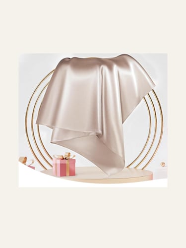 Lyshin Silk Pillow Cases 2 Pack Standard Size Champagne 