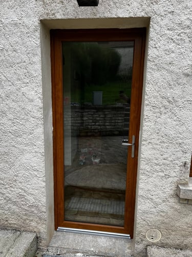 porte vitrée neuve