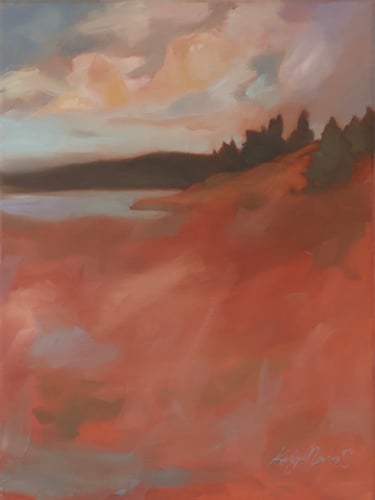 A Rosy Evening – Painting by Katy Maria Shimp