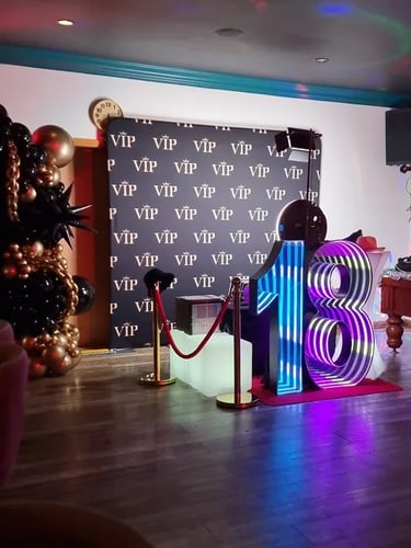 Photo Booth transforming an 18th Celebration in Redlands, Queensland - party hire by SweetAz Co.