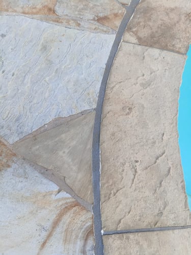 Stone Coping with DeckOSeal