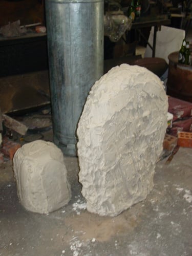 2 more moulds ready for the kiln