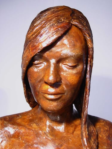detail of wax face