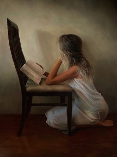 Original painting, oil on canvas, Ritual 80x60cm