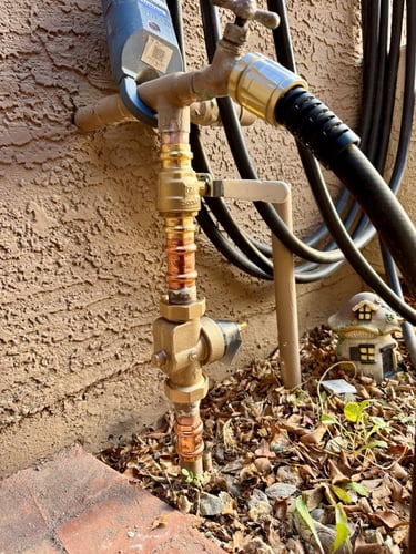 Pressure regulator and main water valve replacement in Glendale, AZ by At Hand Heroes.