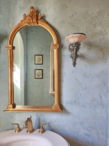 Aqua Marmorino Wall Finish