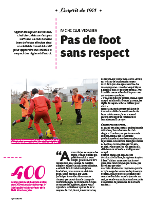 Article sur le respect dans le football