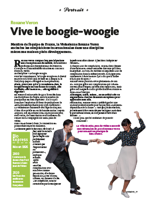 Article sur Roxane Veron, équipe de France de boogie-woogie