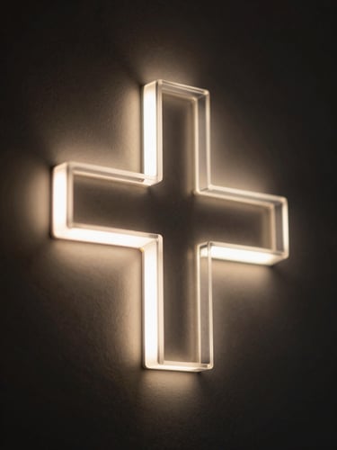 Intimate close-up of a backlit channel letter cross-section mounted on a dark wall, LED strip illuminating the acrylic face from within, letter returns showing precise bend angles and clean welds, photographed with shallow depth of field under controlled strobe