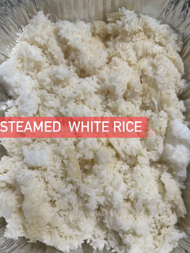 steamed white rice