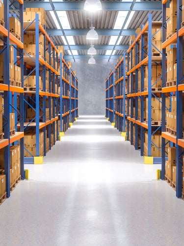 Stockage sécurisé dans un hangar sous haute protection
