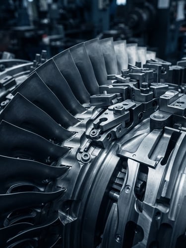 Industrial turbine machinery and engineered equipment for critical operations
