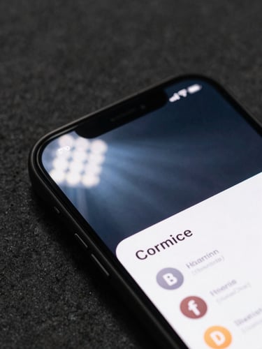 Extreme close-up of a clean smartphone screen displaying a cryptographic token balance interface, sharp cool-toned stadium floodlight reflection on the glass, dark brutalist concrete background.