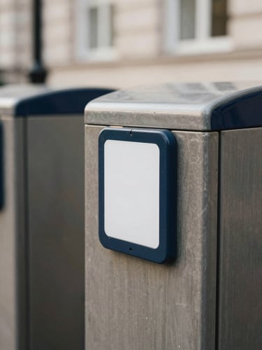 Close-up of a minimalist Oyster card or contactless payment on a London Underground gate, soft natural light, clean framing