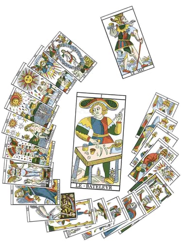 livre Tarot de Marseille le sens par l'image : la symbolique du tarot