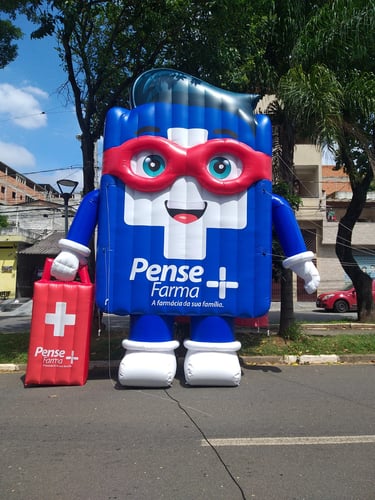 mascote 3D e personagem 3D
