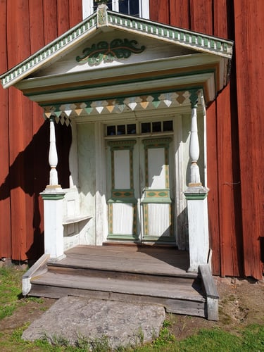 Ferme décoré du Hälsingland