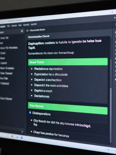 Flat-on screenshot of a system utility terminal interface running local diagnostics, cool-toned dark-mode ambient lighting, neon green and slate accents, sharp technical details