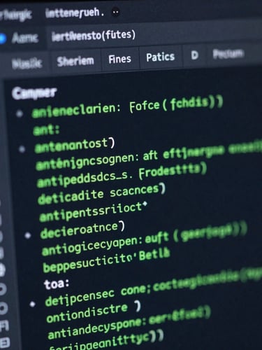 Sharp technical software UI photography of a compiled terminal application running local diagnostics, cool dark-mode ambient lighting, deep slate and green terminal accents, macro depth of field