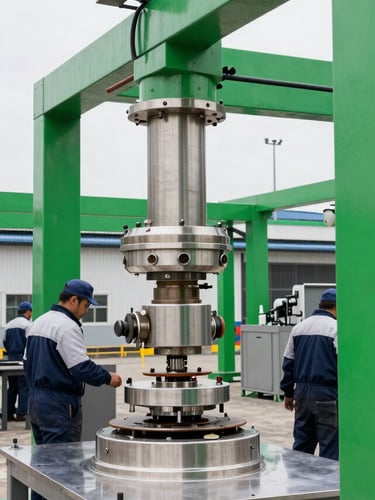 Yüksek yığınlarda preslenmiş metal hurdaların bulunduğu, düzenli ve temiz bir endüstriyel geri dönüşüm tesisi içi, işçiler güvenlik ekipmanlarıyla çalışırken, 35mm keskin odak.