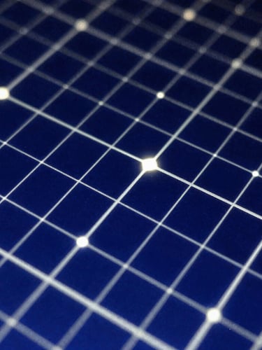Macro close-up of a high-contrast abstract data visualization with glowing silver coordinates on a deep cosmic blue field, 35mm photograph