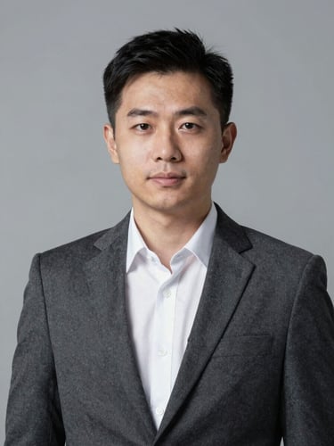 A crisp executive portrait under cool high-contrast studio lighting, desaturated corporate tones, sharp 85mm lens focus.