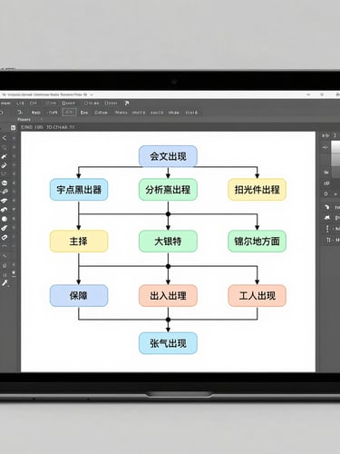 A clean, orthogonal screenshot of a software wireframe and user flow diagram, bright studio lighting, neutral gray background.