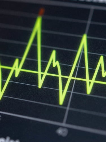 Extreme close-up of a high-contrast digital grid showing energy distribution metrics, sharp neon chartreuse lines on deep charcoal background.