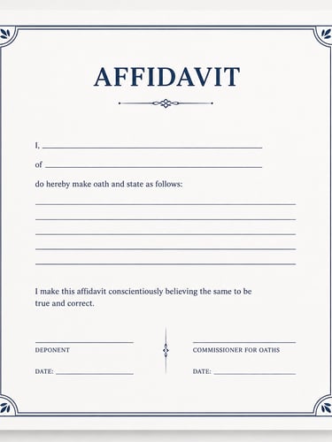 Professional sworn affidavit assistance for Nigerian documents
