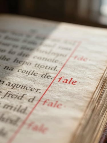Extreme macro shot of a physical manuscript page with subtle, precise red pen annotations in the margin, soft side lighting from a window casting gentle shadows.